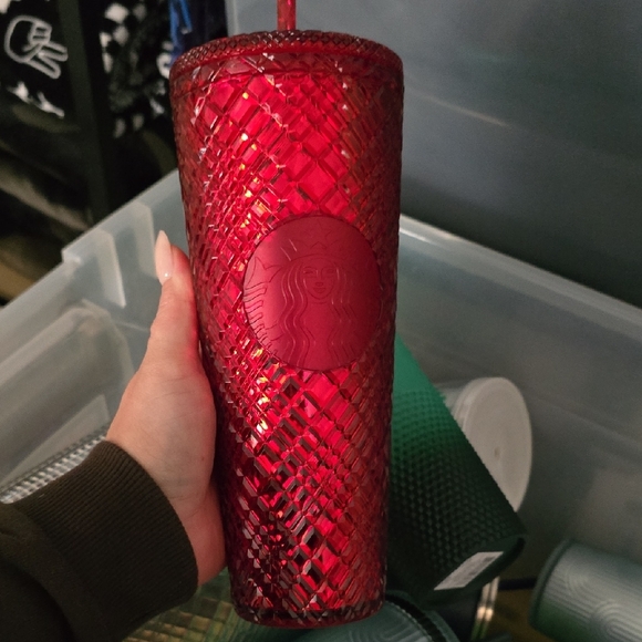 Starbucks Textured Tumblers in Green, Pink, and Silver - Picture 14 of 16